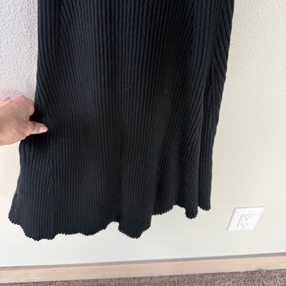 Hatch Alexis Ribbed Knit Dress Black Cotton Blend Maternity Casual Women’s XS - Picture 6 of 11